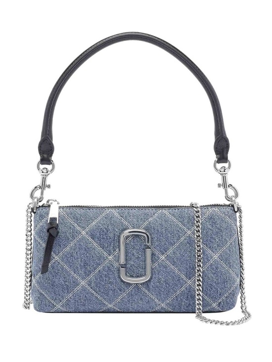 Marc Jacobs Handbags - MARC JACOBS Denim Quilted Convertible Bag with Silver Hardware
